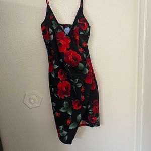NEW Short black rose dress